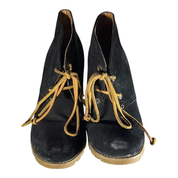 Sperry Stella Prow Black Suede Ankle Bootie, Women 9 M Wedge Heel Leather - Picture 3 of 8